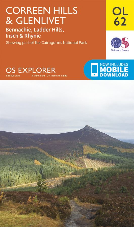 CORREEN HILLS & GLENLIVET MAP