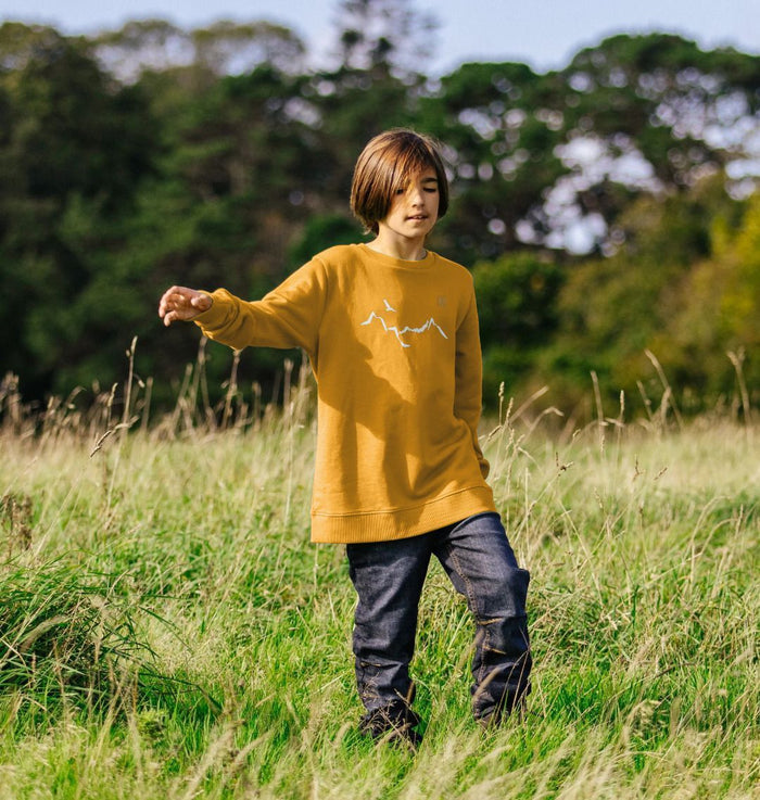 Ladhar Bheinn Kid's jumper - White
