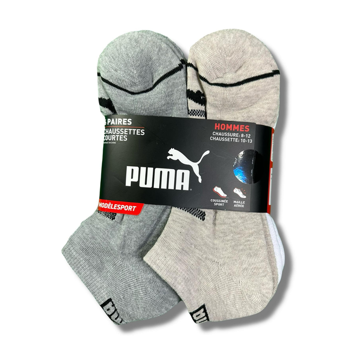 Puma Men’s Low-Cut No-Show Socks – 6-Pair Multicolor