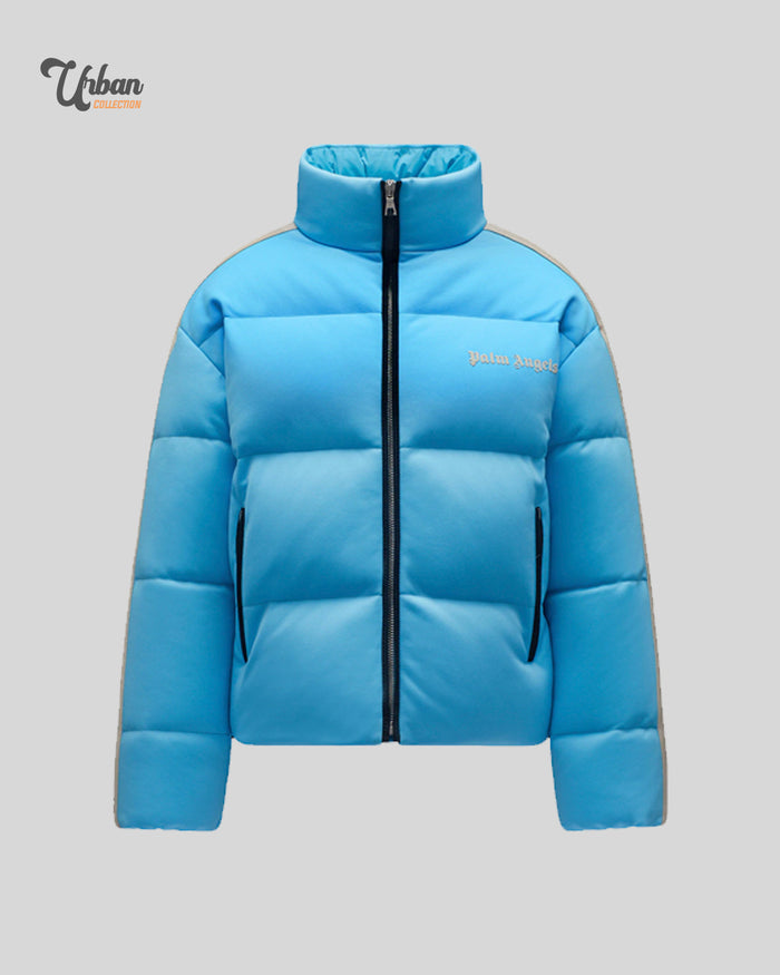 Moncler x Palm Angels Rodman Short Down Jacket Light Blue White