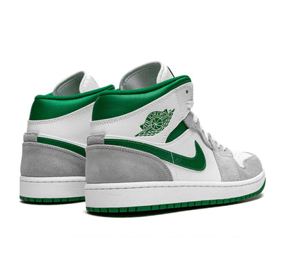 Jordan 1 Mid "White Pine Green Smoke Grey"