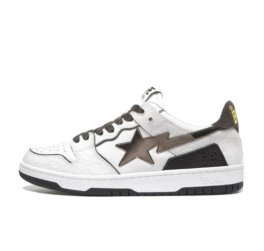 A Bathing Ape Bape SK8 Sta White Silver