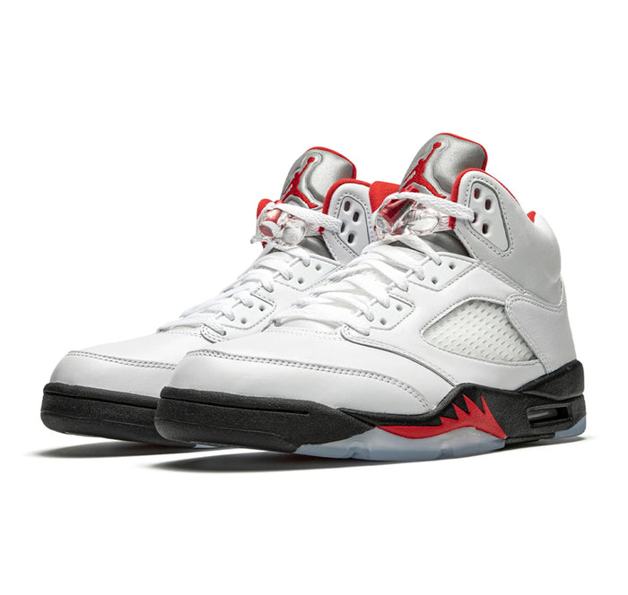 Air Jordan 5 Retro "Fire Red Silver Tongue"