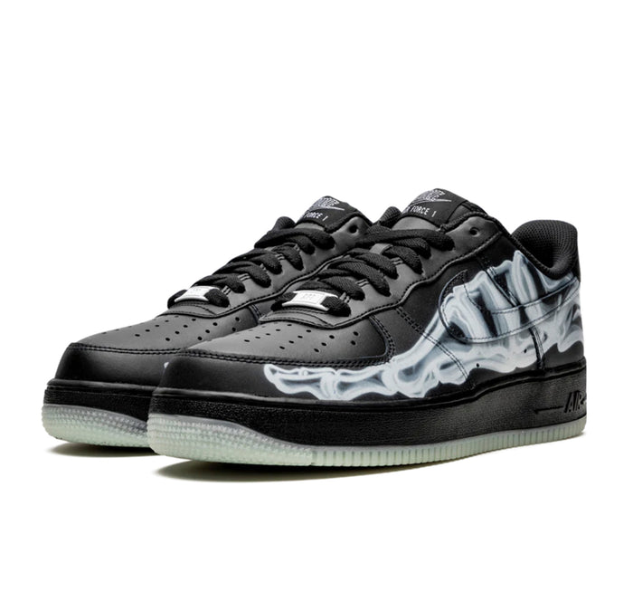 Nike Air Force 1 Low Black Skeleton Halloween