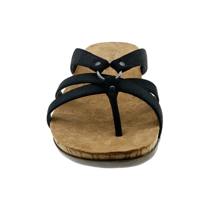 Bearpaw Women’s Fawn Slide Sandals – Black II 011 - 2609W