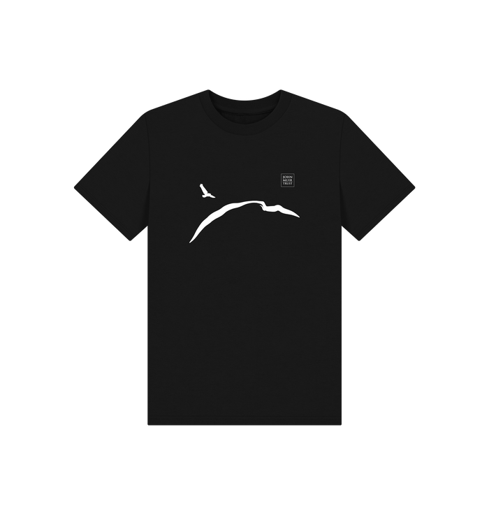 Black Printed Kids T-Shirt Front