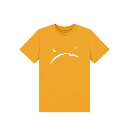 Mustard Printed Kids T-Shirt Front