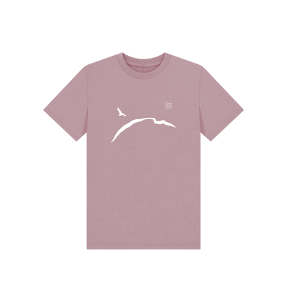 Mauve Printed Kids T-Shirt Front
