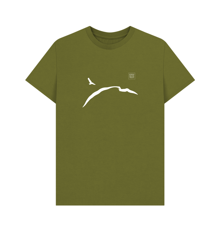 Moss Green Printed T-shirt Front