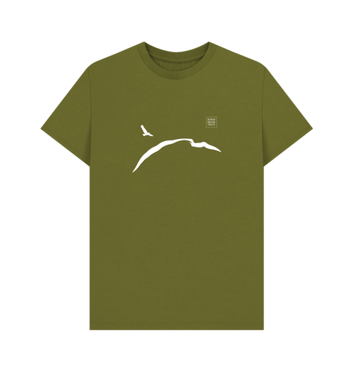 Moss Green Printed T-shirt Front