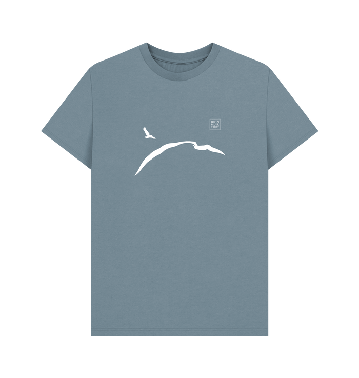 Stone Blue Printed T-shirt Front