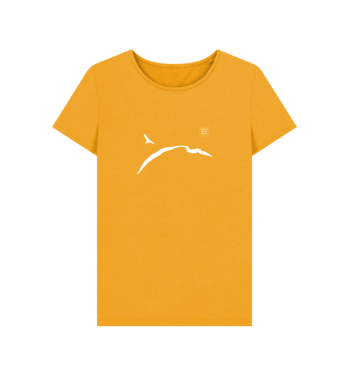 Mustard Printed T-shirt Front