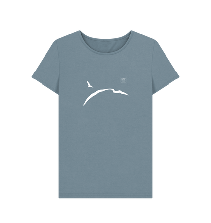 Stone Blue Printed T-shirt Front