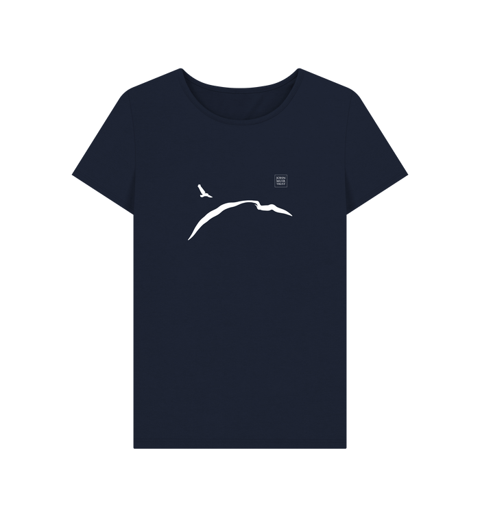 Navy Blue Printed T-shirt Front