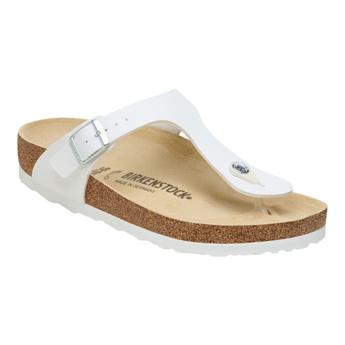 Birkenstock Women's Gizeh Birko-Flor White Thong Sandals – 0745531