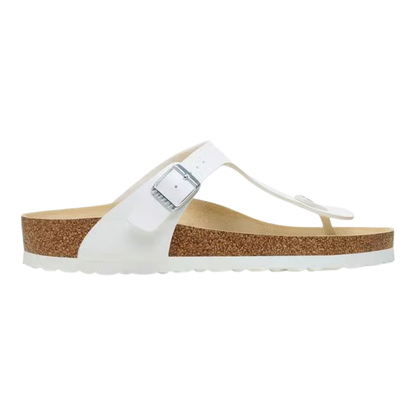 Birkenstock Women's Gizeh Birko-Flor White Thong Sandals – 0745531