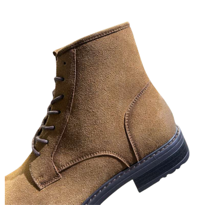 Cliffs Men's Wyatt Lace-Up Ankle Boot – Brown Suede