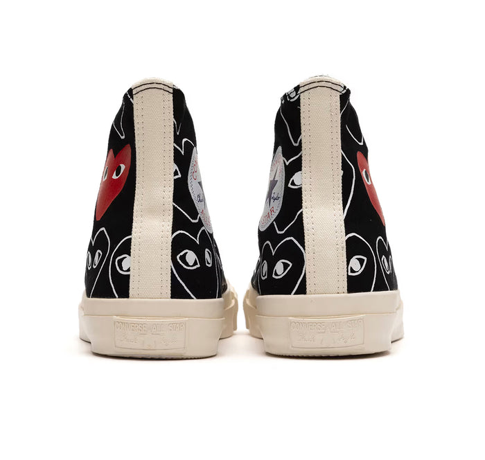 Converse Chuck Taylor All-Star 70 Hi Comme des Garcons Play All-Over Black