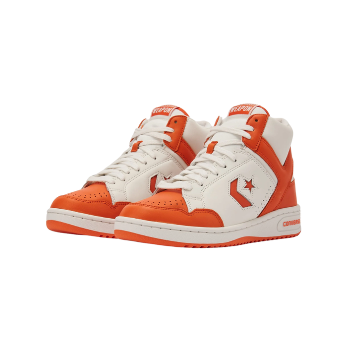 Converse Men’s Weapon Mid Orange Sneakers – A11956C