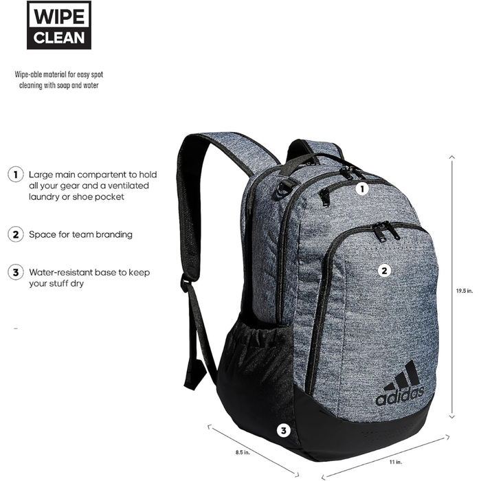 Adidas Defender Sports Backpack with Shoe Compartment - EX7008