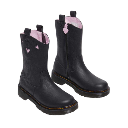Dr. Martens Little Kids' Heart Nappa Patent Leather Boots – NJ004