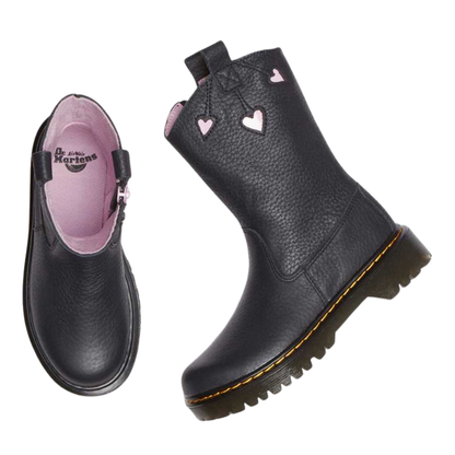 Dr. Martens Little Kids' Heart Nappa Patent Leather Boots – NJ004