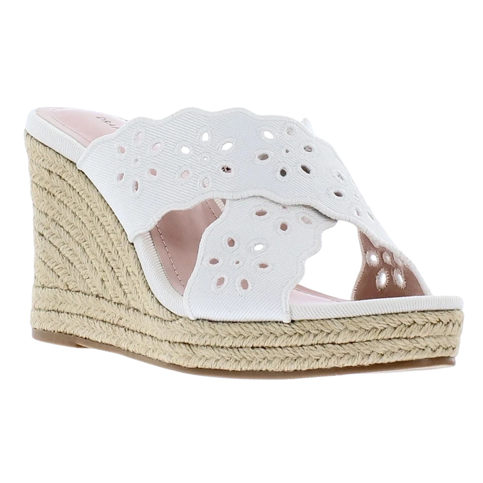 Draper James Emily Women’s Wedge Sandals White Floral 1784180