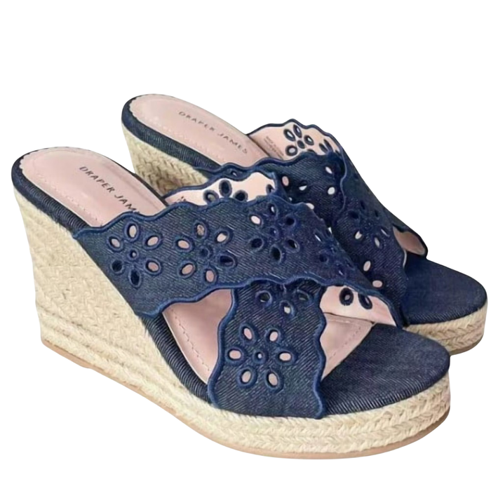 Draper James Emily Women’s Wedge Shoes Navy 1784180