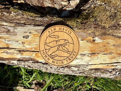 Engraved wooden coasters