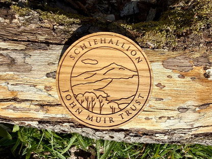 Engraved wooden coasters