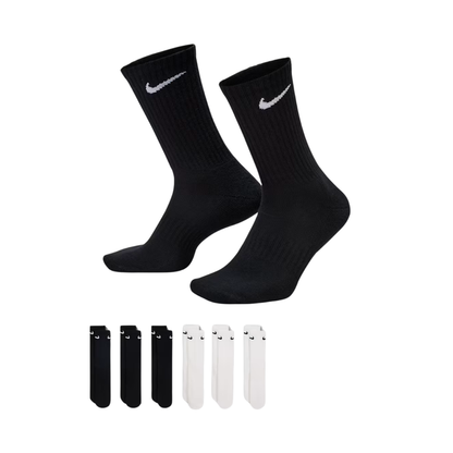 Nike Everyday Cushioned Training Crew Socks (6 Pairs) SX7666-900