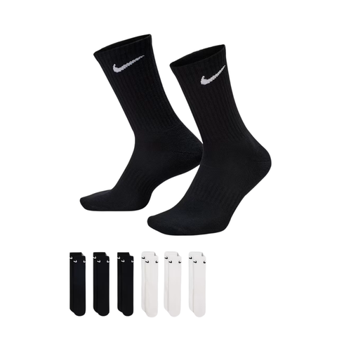 Nike Everyday Cushioned Training Crew Socks (6 Pairs) SX7666-900