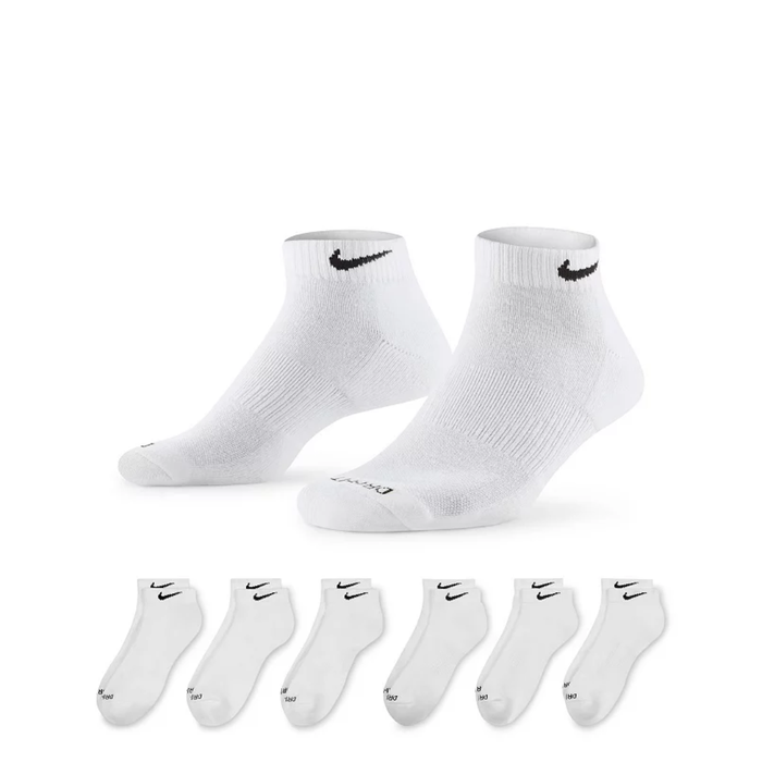 Nike Everyday Plus Cushioned Low-Cut Training Socks 6 Pairs SX7666-900