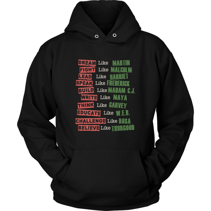 Fight Like Melanin Icons Hoodie