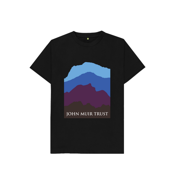 Black Four Mountains Kid's T-Shirt - New Blue