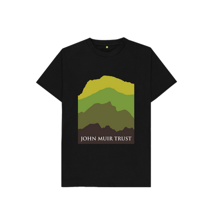 Black Four Mountains Kids T-Shirt - New Green