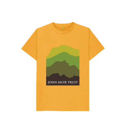 Mustard Four Mountains Kids T-Shirt - New Green