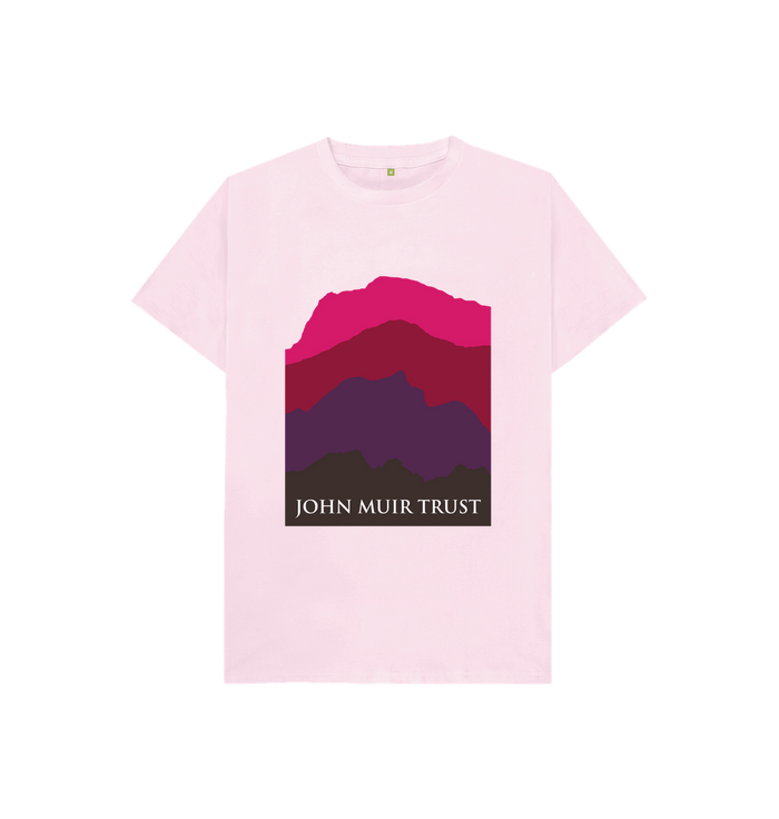 Pink Four Mountains Kid's T-Shirt - New Red