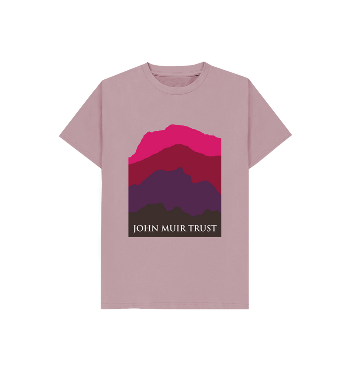 Mauve Four Mountains Kid's T-Shirt - New Red