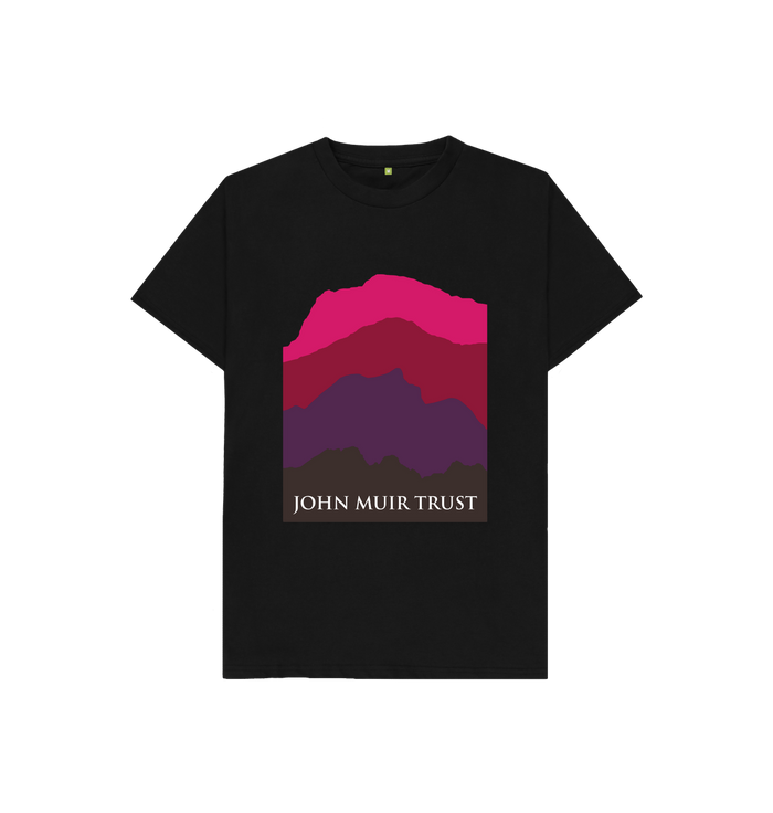 Black Four Mountains Kid's T-Shirt - New Red