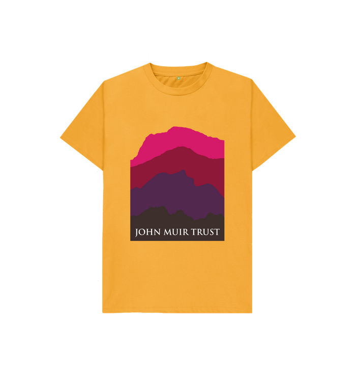 Mustard Four Mountains Kid's T-Shirt - New Red