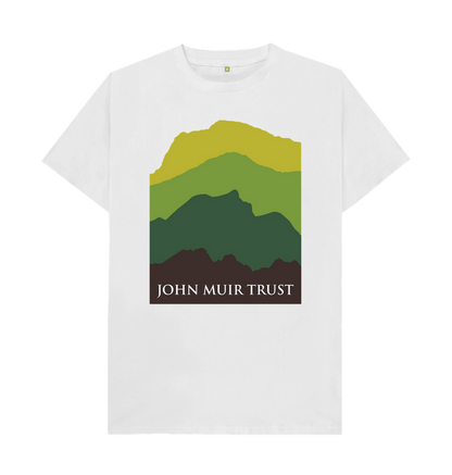 White Four Mountains Men's T-shirt - Green v2