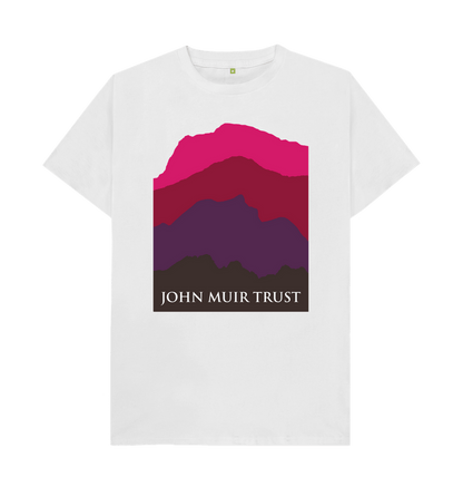 White Four Mountains Men's T-shirt - Red v2
