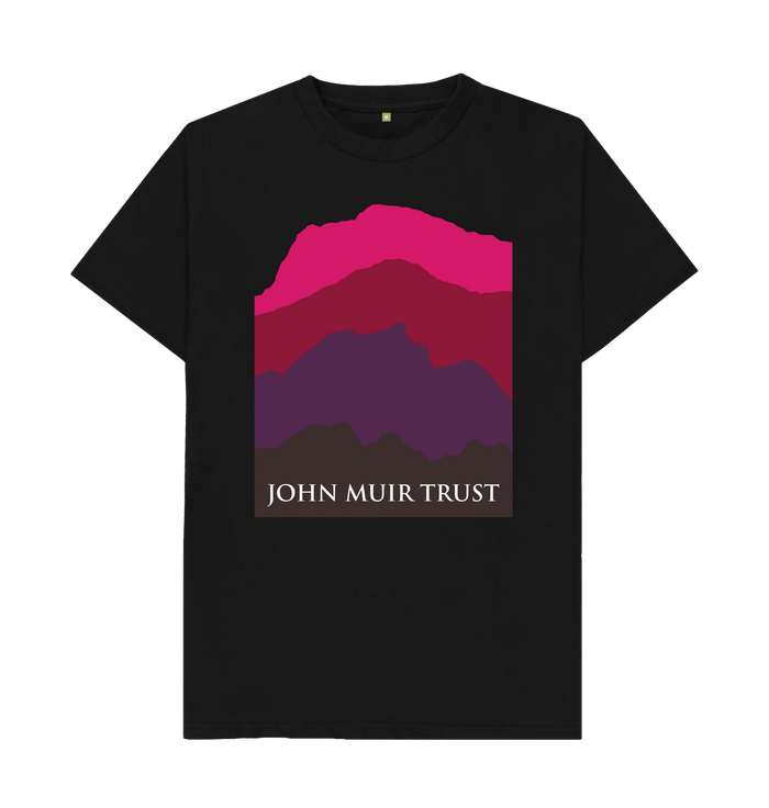 Black Four Mountains Men's T-shirt - Red v2