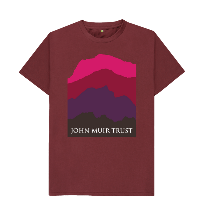 Red Wine Four Mountains Men's T-shirt - Red v2