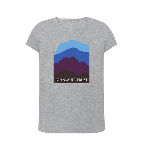 Athletic Grey Four Mountains Women's T-shirt - Blue v2
