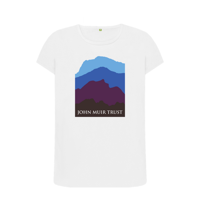 White Four Mountains Women's T-shirt - Blue v2