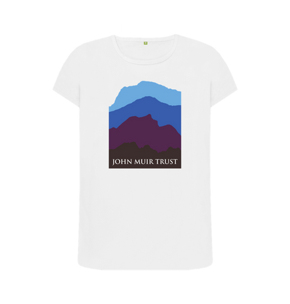 White Four Mountains Women's T-shirt - Blue v2