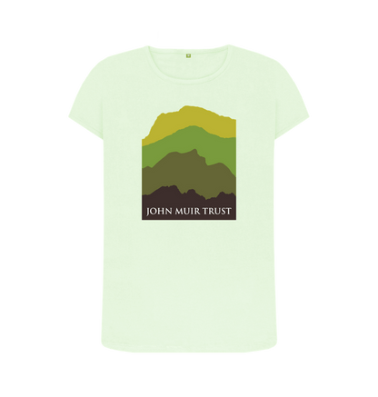 Pastel Green Four Mountains Women's T-shirt - Green v2