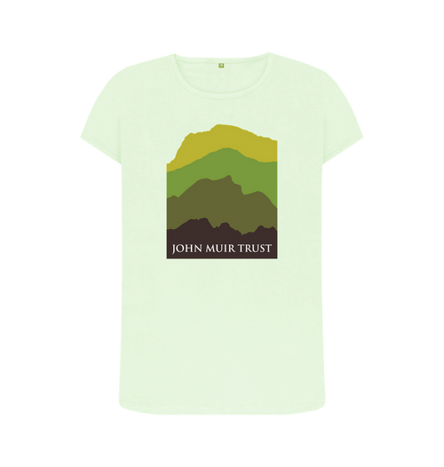 Pastel Green Four Mountains Women's T-shirt - Green v2